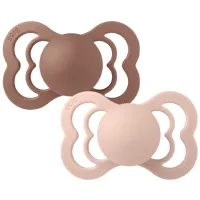 Suzetă simetrică Bibs Supreme 270337 Unisex/ 6 luni - 18 luni/ Latex/ Pink