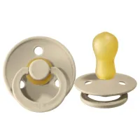 Соска круглая Bibs Colour 300214C Унисекс/ 18 месяцев - 36 месяцев/ Латекс/ Песочный