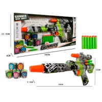 Игрушечный пистолет Optmarket МЕ10.161 3+/ Стрел/ Grey photo 3