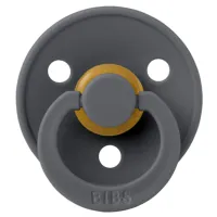 Suzetă cu tetina rotundă Bibs Colour 100221C Unisex/ 0 luni - 6 luni/ Latex/ Iron