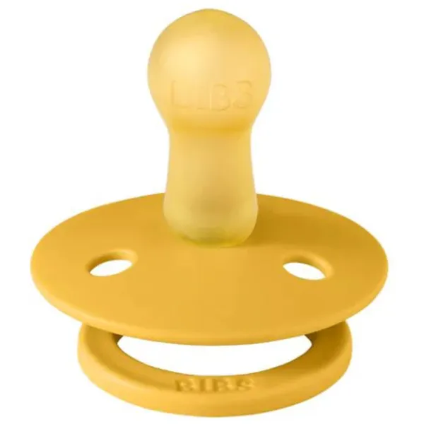 Suzetă cu tetina rotundă Bibs Colour 100269C Unisex/ 0 luni - 6 luni/ Latex/ Yelow photo 2 Suzetă cu tetina rotundă Bibs Colour 100269C Unisex/ 0 luni - 6 luni/ Latex/ Yelow photo 2