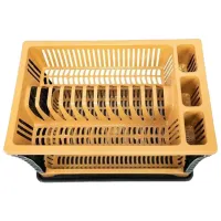 Сушилка для посуды Saglik Plastik SP180 Пластик/ Brown photo 3