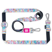 Lesă Max & Molly Multi-Function Magic Zebra S/ pentru câine