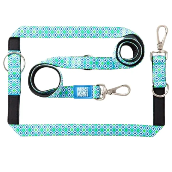 Поводок Max & Molly Multi-Functional Retro Blue M/ для собаки photo 1