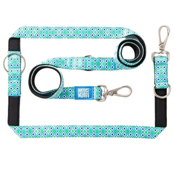 Поводок Max & Molly Multi-Functional Retro Blue M/ для собаки photo 1