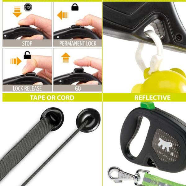 Поводок Ferplast FLIPPY ONE CORD REFLEX M/ для собаки photo 5 Поводок Ferplast FLIPPY ONE CORD REFLEX M/ для собаки photo 5