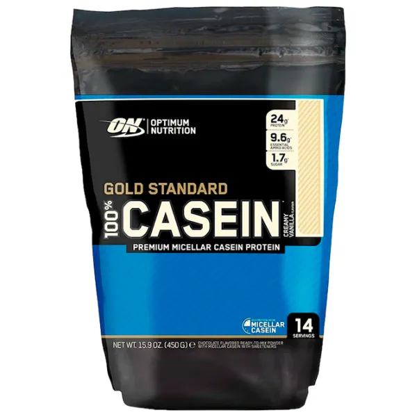 Proteină Optimum Nutrition 100% CASEIN vanilie 450 g (5060245601382) praf/ Caseină vanilie photo 1 Proteină Optimum Nutrition 100% CASEIN vanilie 450 g (5060245601382) praf/ Caseină vanilie photo 1
