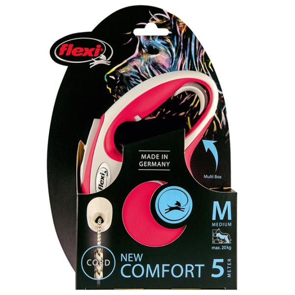 Lesă Beeztees FLEXI NEW COMFORT Cord M/ pentru câine photo 4 Lesă Beeztees FLEXI NEW COMFORT Cord M/ pentru câine photo 4