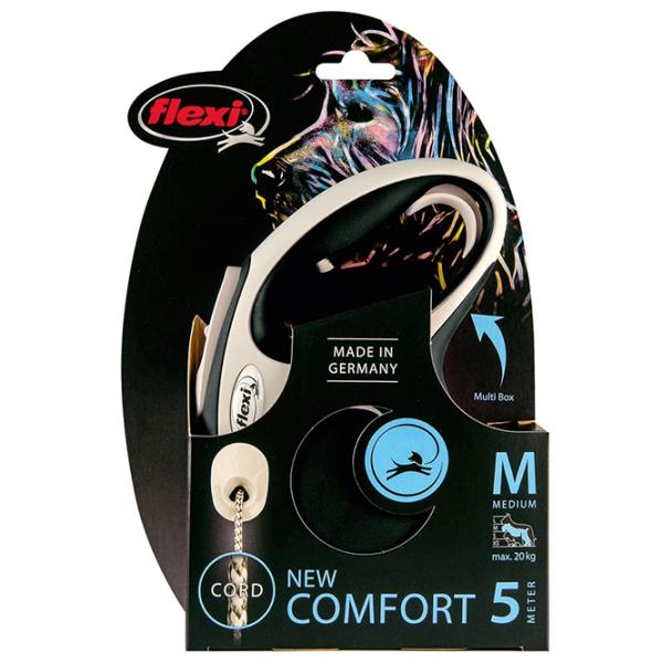 Lesă Beeztees FLEXI NEW COMFORT Cord M/ pentru câine photo 2 Lesă Beeztees FLEXI NEW COMFORT Cord M/ pentru câine photo 2