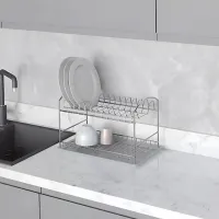 Uscătoare pentru veselă Starax drying shelf Metal/ Chrome photo 2