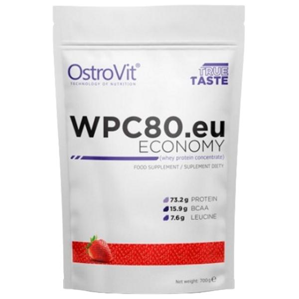 Протеин OstroVit Economy WPC80.eu 700 г (5902232611878) порошок/ Клубника photo 1 Протеин OstroVit Economy WPC80.eu 700 г (5902232611878) порошок/ Клубника photo 1