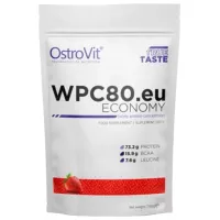 Proteină OstroVit Economy WPC80.eu 700 g (5902232611878) praf/ Сăpșuni