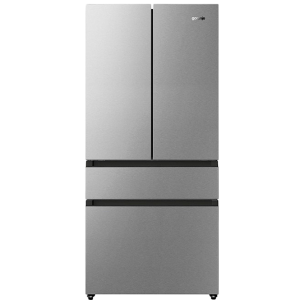 Frigider Gorenje NRM8181UX cu congelator jos 421 l / 181.7 cm / Inox photo 1