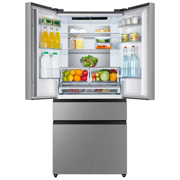 Frigider Gorenje NRM8181UX cu congelator jos 421 l / 181.7 cm / Inox photo 3