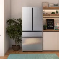 Frigider Gorenje NRM8181UX cu congelator jos 421 l / 181.7 cm / Inox photo 7