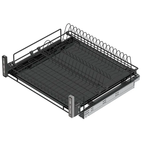 Сушилка для посуды Starax Undermount Rail Металл/ Black photo 1