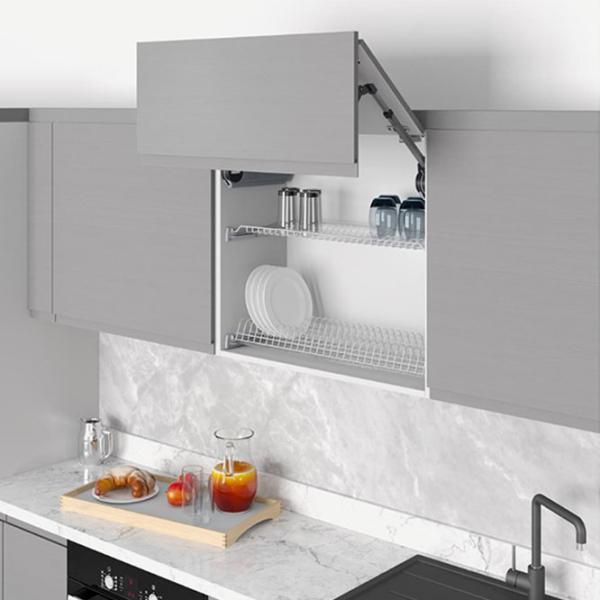 Uscătoare pentru veselă Starax Shelf Set with Tray Metal/ Gray photo 2