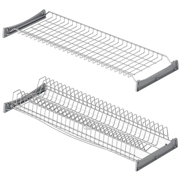 Uscătoare pentru veselă Starax Shelf Set with Tray Metal/ Gray photo 1