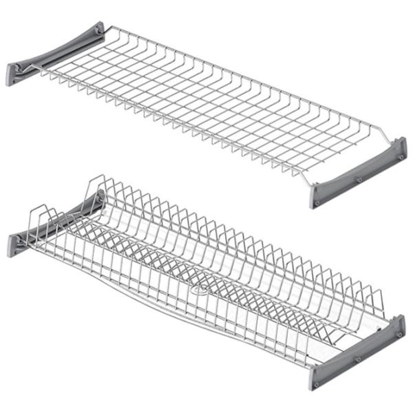Uscătoare pentru veselă Starax Shelf Set with Tray Metal/ Gray photo 1
