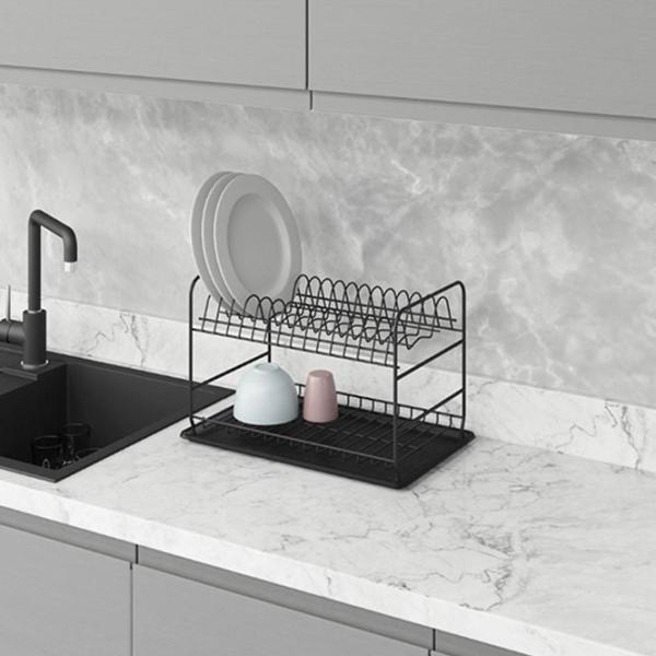 Сушилка для посуды Starax drying shelf Металл/ Black photo 2