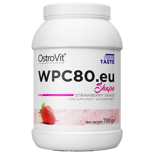Протеин OstroVit WPC80.eu Shape 700 г (5902232611106) порошок/ Клубника photo 1