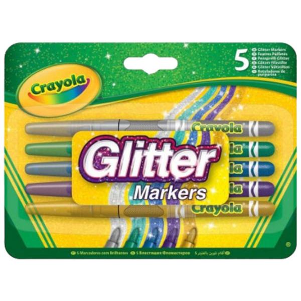 Carioci Crayola Set of glitter markers Cantitatea în set - 5 buc. photo 1