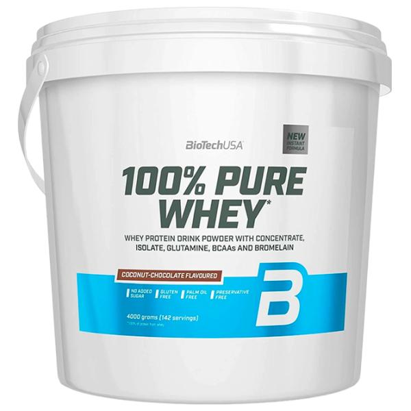 Proteină BioTechUSA 100% Pure Whey 4000 g (5999076222124) praf/ Ciocolată, Cocos photo 1 Proteină BioTechUSA 100% Pure Whey 4000 g (5999076222124) praf/ Ciocolată, Cocos photo 1