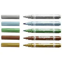 Carioci Crayola Metallic Markers Cantitatea în set - 5 buc. photo 2