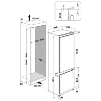 Встраиваемый холодильник Whirlpool WH SP70 T121 с нижней морозильной камерой 394 л / 194 cm / Белый photo 9
