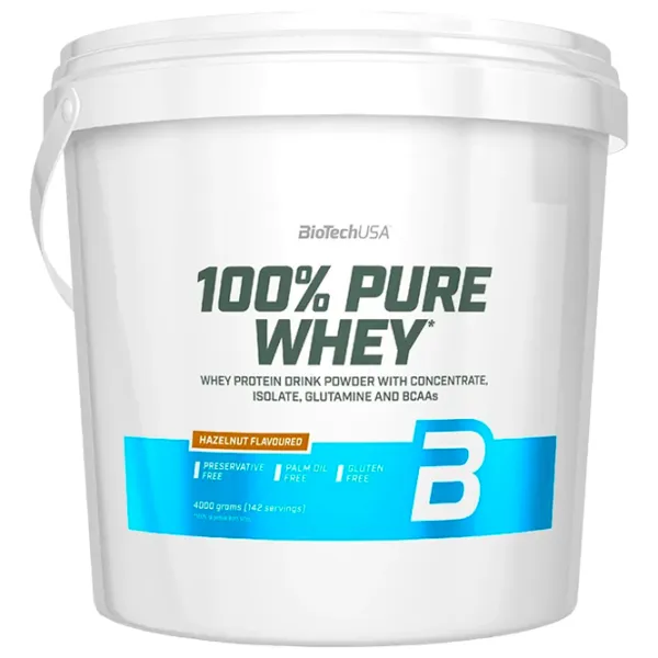 Proteină BioTechUSA 100% Pure Whey 4000 g (5999076222131) praf/ Alune photo 1 Proteină BioTechUSA 100% Pure Whey 4000 g (5999076222131) praf/ Alune photo 1