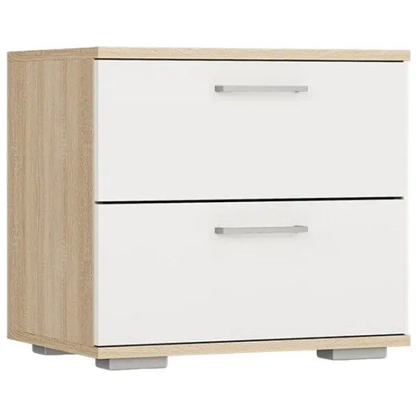 Кровати с тумбочками Ideal Mobila Dante ПВХ/ Дуб Сонома photo 2