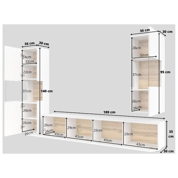 Living Helvetia Ava №10 Modulară/ White photo 5