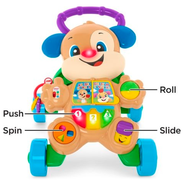 Ходунки Fisher Price FRC93 (887961621983) Brown photo 3