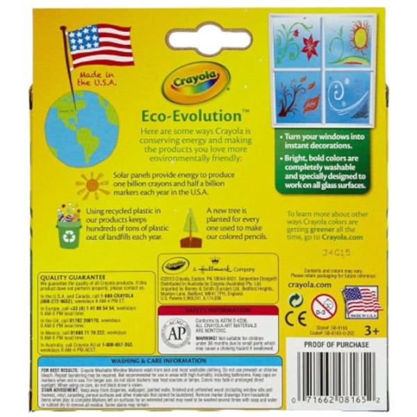 Carioci Crayola Window markers Cantitatea în set - 8 buc. photo 2