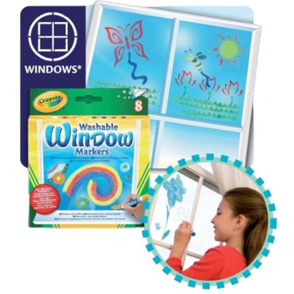 Carioci Crayola Window markers Cantitatea în set - 8 buc. photo 3