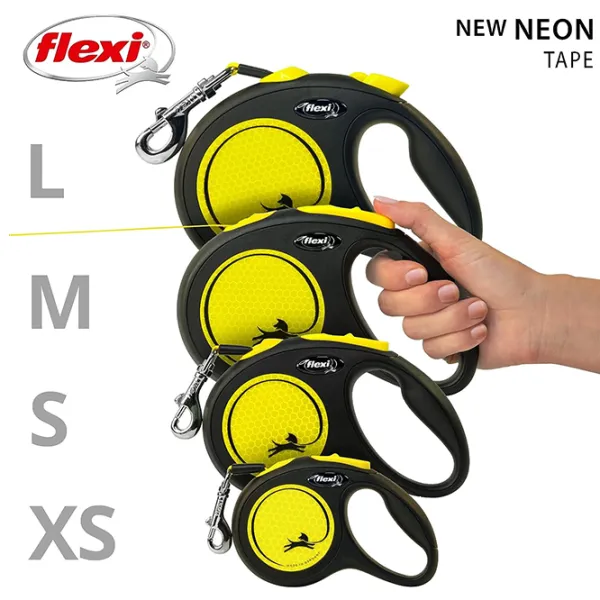 Поводок Beeztees FLEXI NEW Classic Neon Tape M/ для собаки photo 2 Поводок Beeztees FLEXI NEW Classic Neon Tape M/ для собаки photo 2