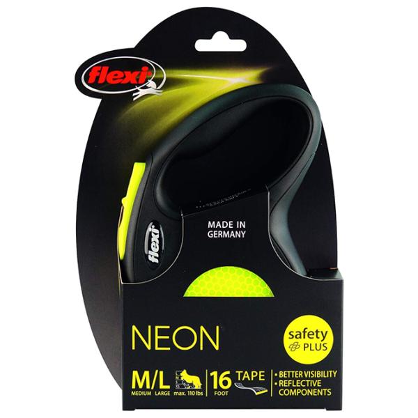 Поводок Beeztees FLEXI NEW Classic Neon Tape M/ для собаки photo 4 Поводок Beeztees FLEXI NEW Classic Neon Tape M/ для собаки photo 4