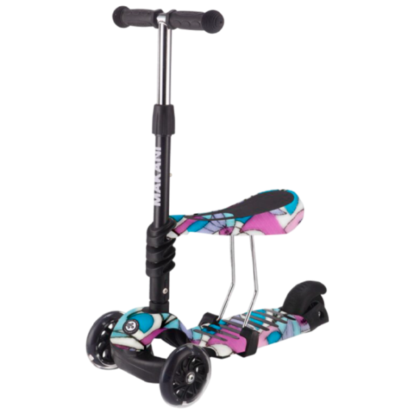 Детский трёхколёсный самокат Makani Ride and Skate (31006010091) 50 кг/ Black photo 1 Детский трёхколёсный самокат Makani Ride and Skate (31006010091) 50 кг/ Black photo 1