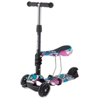 Trotinetă pentru copii cu trei roți Makani Ride and Skate (31006010091) 50 kg/ Black