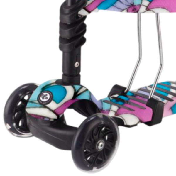 Детский трёхколёсный самокат Makani Ride and Skate (31006010091) 50 кг/ Black photo 3 Детский трёхколёсный самокат Makani Ride and Skate (31006010091) 50 кг/ Black photo 3