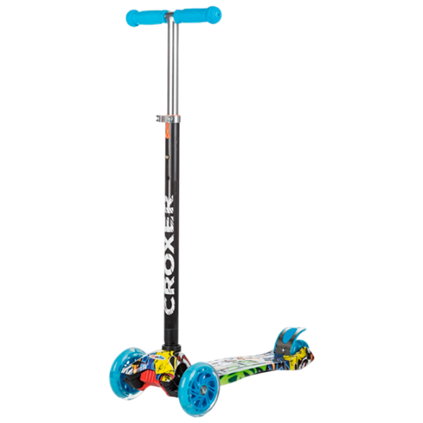 Trotinetă pentru copii cu trei roți Chipolino Croxer (DSCR01701BL) 50 kg/ Blue photo 1