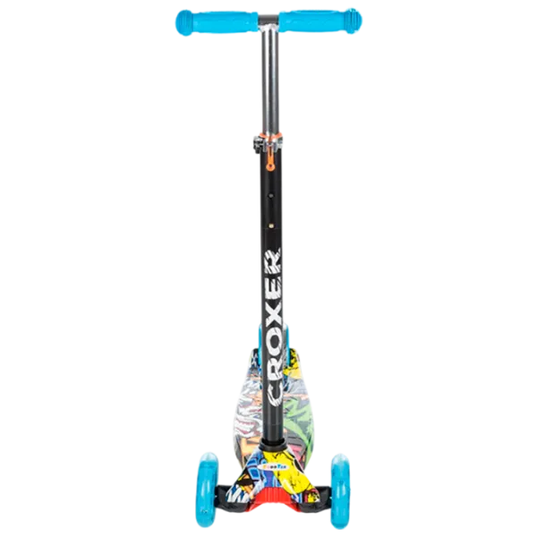 Trotinetă pentru copii cu trei roți Chipolino Croxer (DSCR01701BL) 50 kg/ Blue photo 2