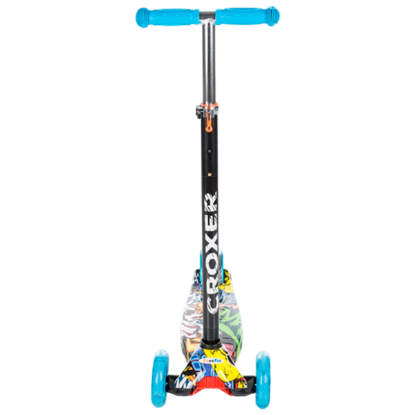 Trotinetă pentru copii cu trei roți Chipolino Croxer (DSCR01701BL) 50 kg/ Blue photo 2