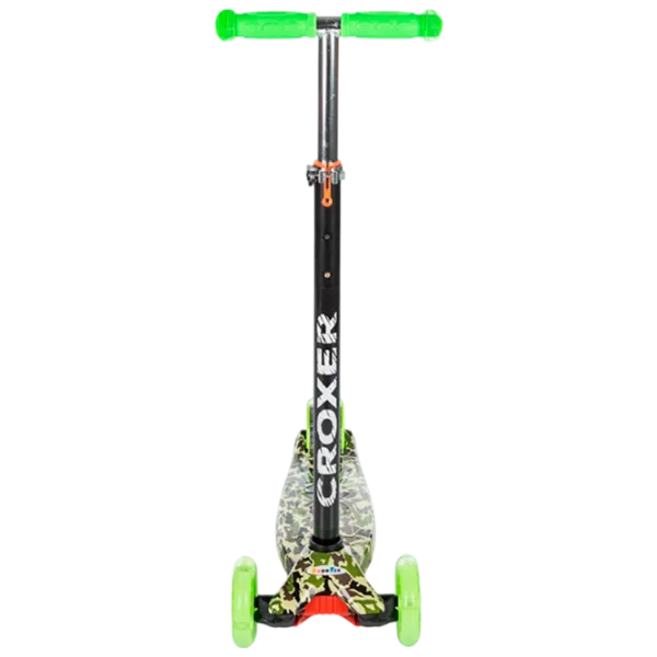 Trotinetă pentru copii cu trei roți Chipolino Croxer (DSCR01703GR) 50 kg/ Green photo 2