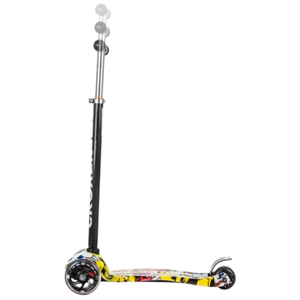 Trotinetă pentru copii cu trei roți Chipolino Croxer (DSCR01703GR) 50 kg/ Green photo 4