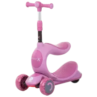 Детский трёхколёсный самокат Chipolino Space X (DSSPX0221LL) 50 кг/ Pink