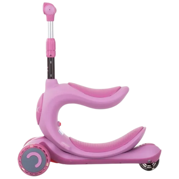 Детский трёхколёсный самокат Chipolino Space X (DSSPX0221LL) 50 кг/ Pink photo 2