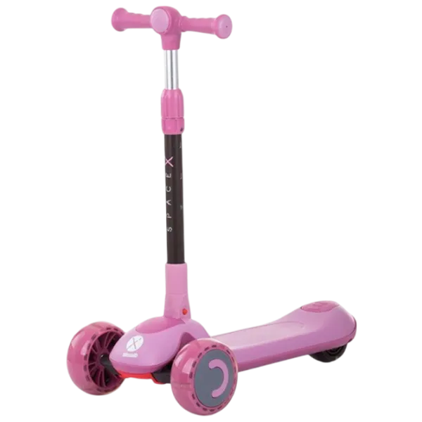 Детский трёхколёсный самокат Chipolino Space X (DSSPX0221LL) 50 кг/ Pink photo 3