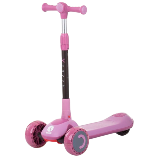 Детский трёхколёсный самокат Chipolino Space X (DSSPX0221LL) 50 кг/ Pink photo 3