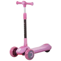 Trotinetă pentru copii cu trei roți Chipolino Space X (DSSPX0221LL) 50 kg/ Pink photo 3